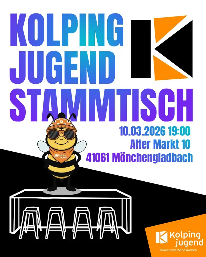 Die Kolpingjugend lädt wieder zum Stammtisch im Kolpinghaus Mönchengladbach ein. Der Stammtisch bietet Raum für Austa…