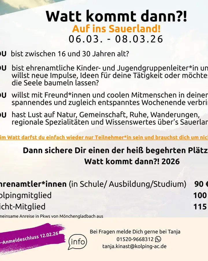 *ANMELDUNG bis zum 12.02. möglich*